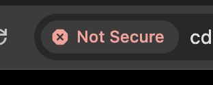 not secure